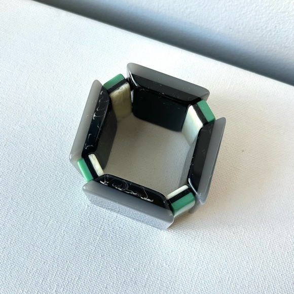 Vintage Chunky Resin Retro Mod Bracelet - Picture 4 of 6